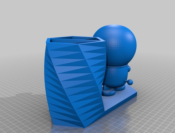 哆啦A梦笔筒3D打印模型