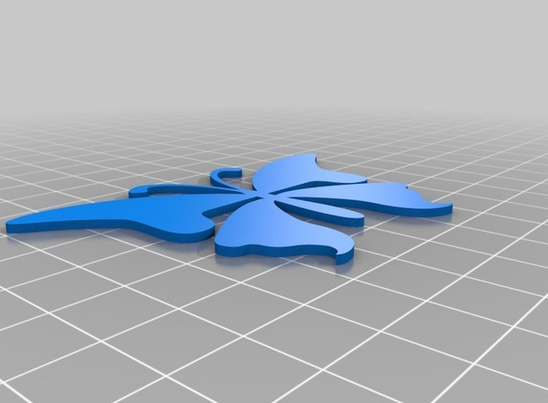 蝴蝶书签3D打印模型