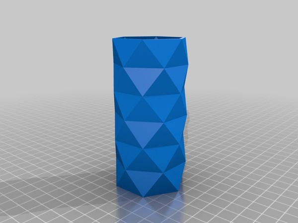 菠萝纹花瓶3D打印模型