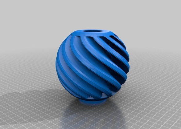 曲面性灯罩3D打印模型