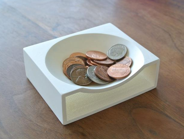 硬币收纳托盘3D打印模型