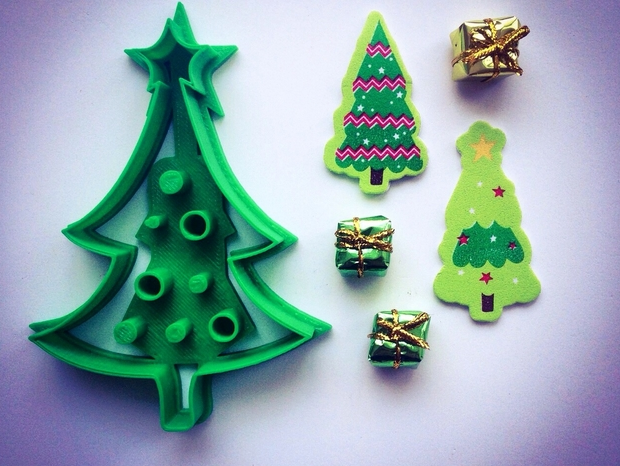 圣诞树饼干3D打印模型