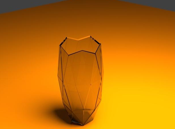 多边形花瓶3D打印模型