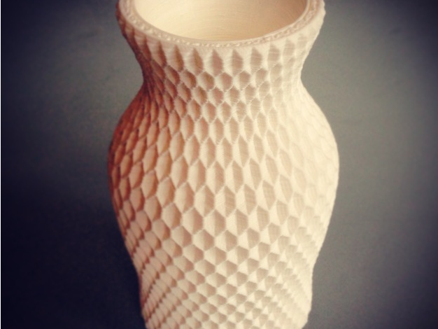 螺纹花瓶3D打印模型