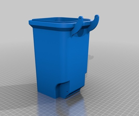 垃圾桶3D打印模型