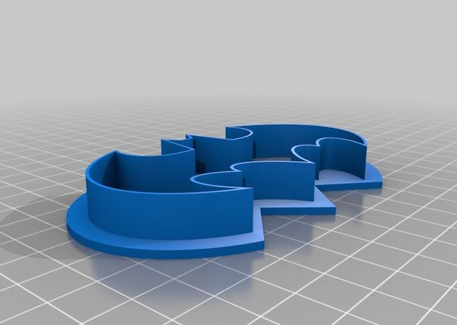 DC蝙蝠侠饼干模具3D打印模型