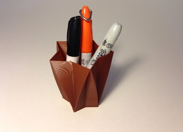 个性小笔筒3D打印模型