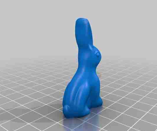 巧克力兔子3D打印模型