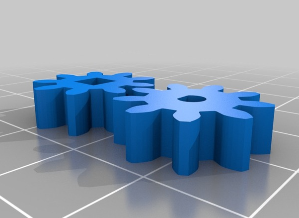 爱心齿轮3D打印模型