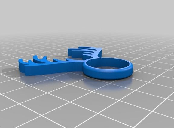 鹿头指环3D打印模型