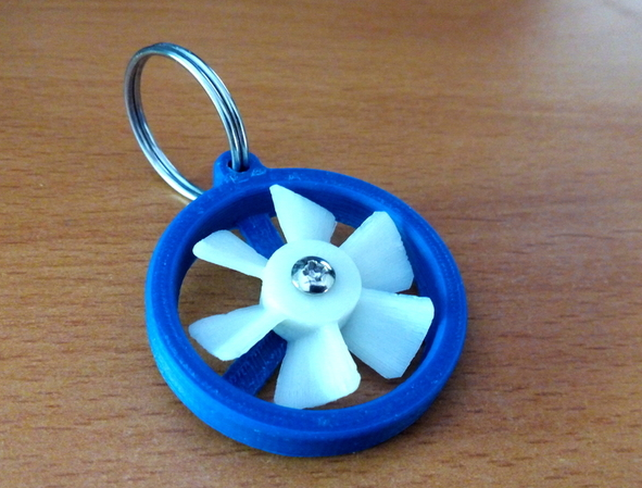 螺旋桨钥匙扣3D打印模型
