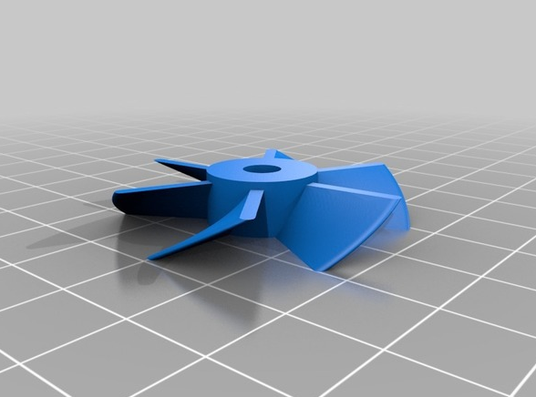 螺旋桨钥匙扣3D打印模型