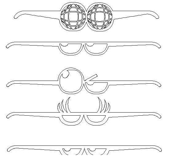 文方眼镜3D打印模型