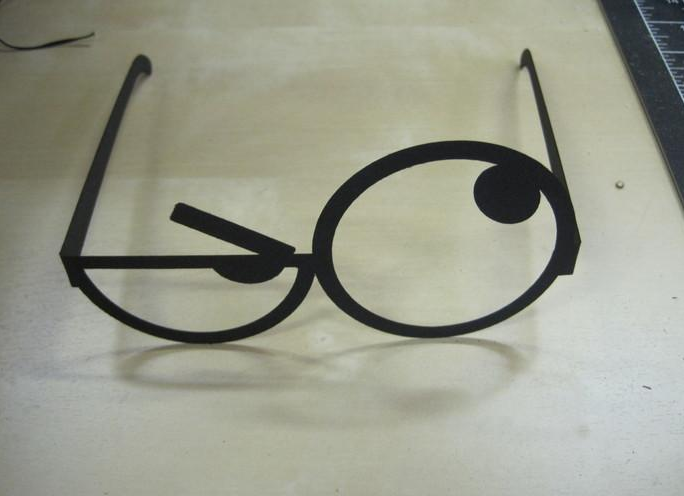 文方眼镜3D打印模型