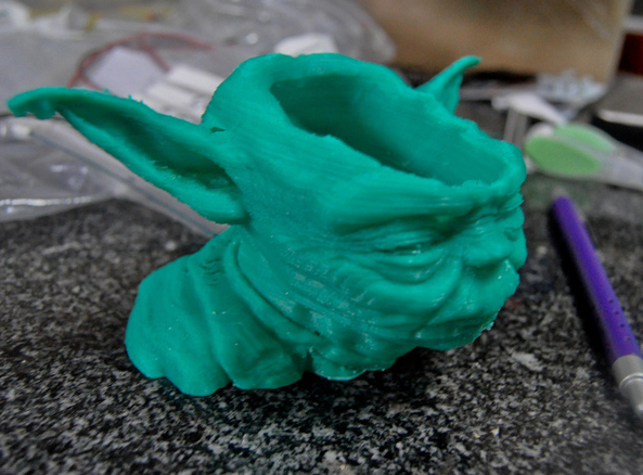星球大战尤达花瓶3D打印模型