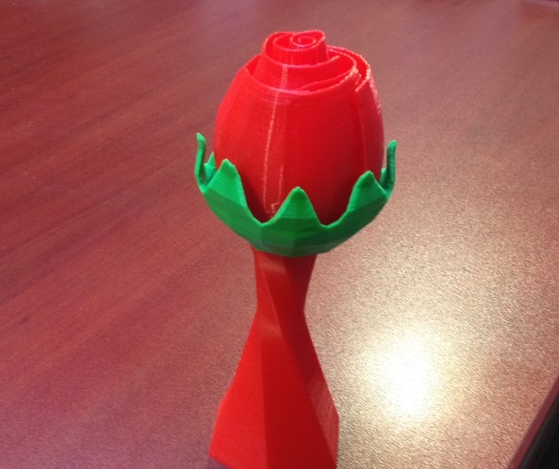 玫瑰花蕾3D打印模型