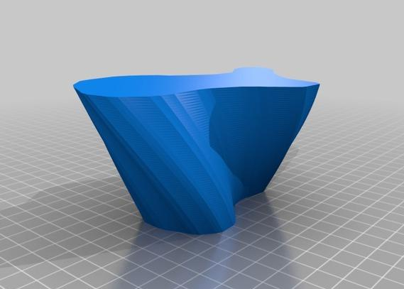 自由花瓶3D打印模型