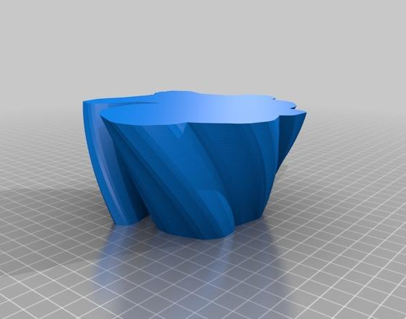 自由花瓶3D打印模型