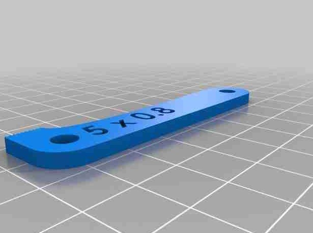 螺纹量尺工具3D打印模型