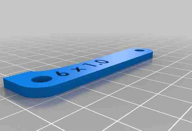 螺纹量尺工具3D打印模型