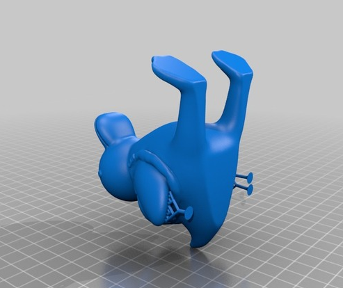 长腿鸭子支架3D打印模型