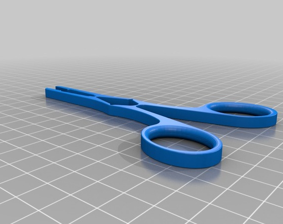 剪刀镊子3D打印模型