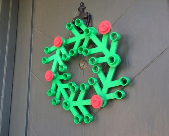 乐高圣诞花环3D打印模型