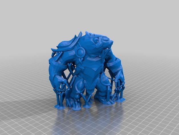 LOL英雄联盟熊3D打印模型