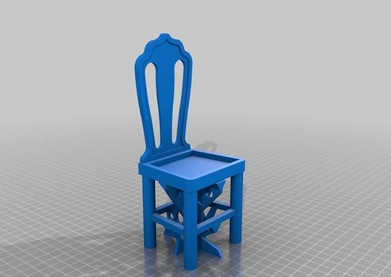 芭比娃娃椅子3D打印模型