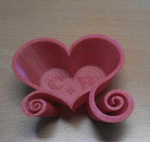 心脏形状饰品3D打印模型