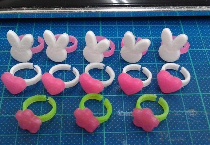 蝴蝶戒指3D打印模型
