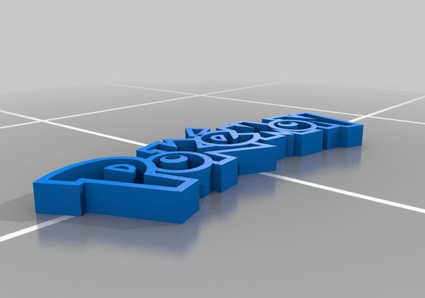 宠物小精灵徽标3D打印模型