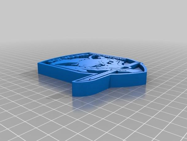 猎狐徽章3D打印模型
