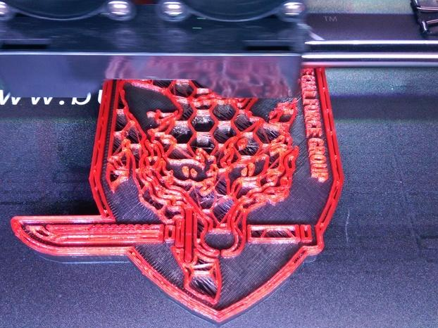 猎狐徽章3D打印模型