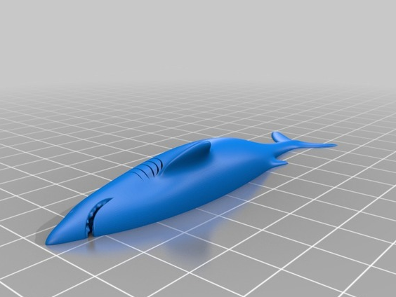 鲨鱼3D打印模型