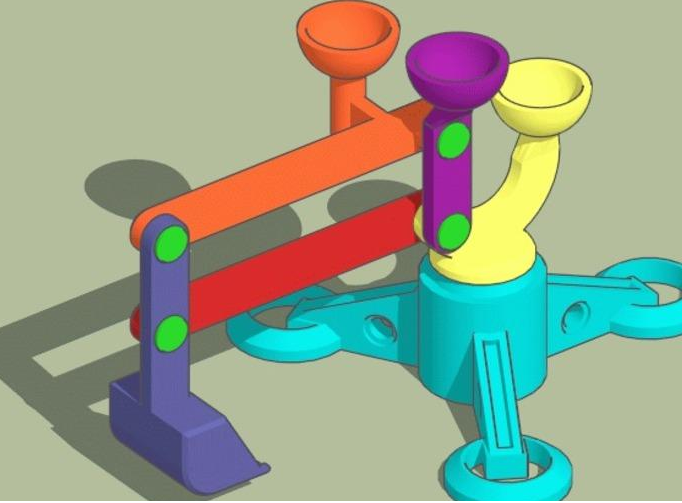 挖掘机3D打印模型