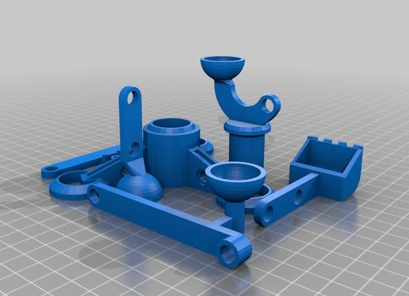 挖掘机3D打印模型