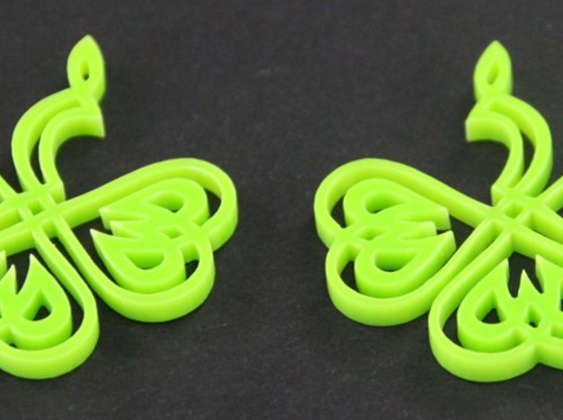三叶草3D打印模型