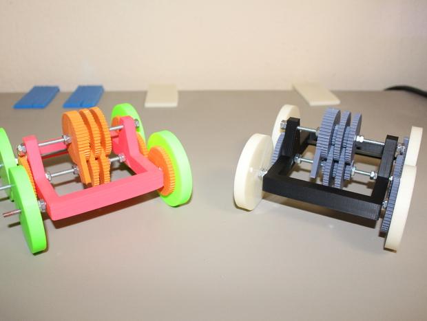重力车辆设计3D打印模型
