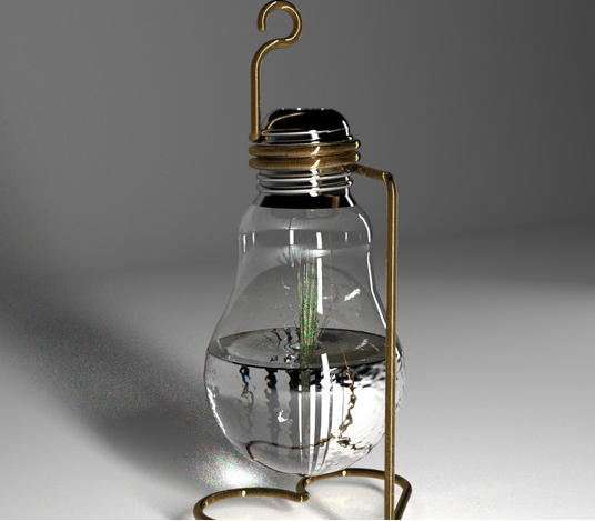 灯泡花瓶3D打印模型