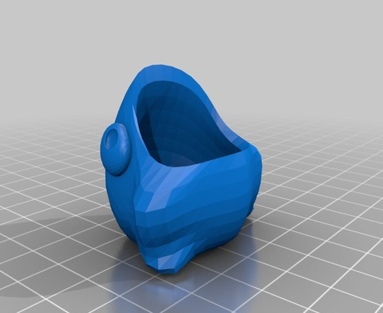 斜面小花盆3D打印模型