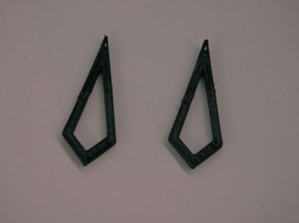 菱形耳环3D打印模型