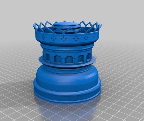 中式传统灯3D打印模型