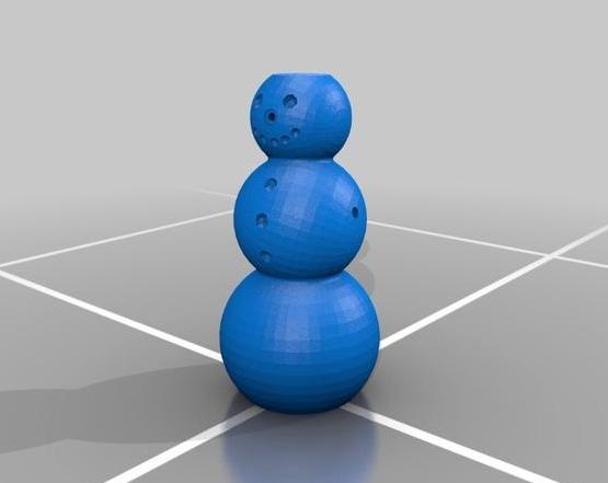 雪人3D打印模型