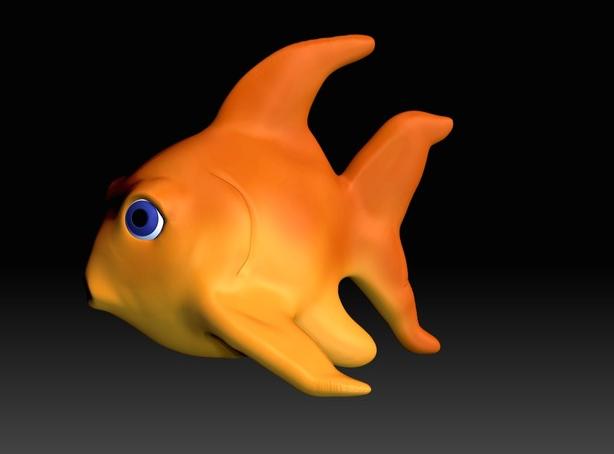 金鱼3D打印模型
