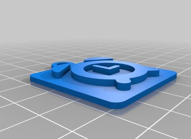 钥匙扣3D打印模型