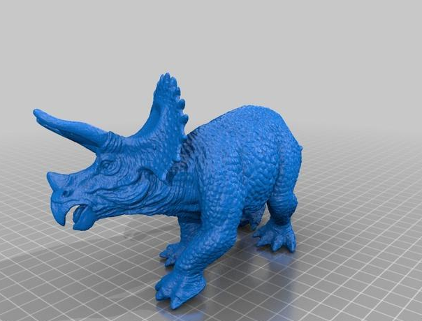 三角龙3D打印模型