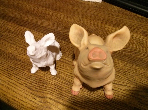可爱小粉猪3D打印模型