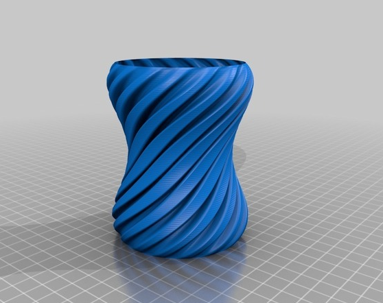 纹格花瓶3D打印模型