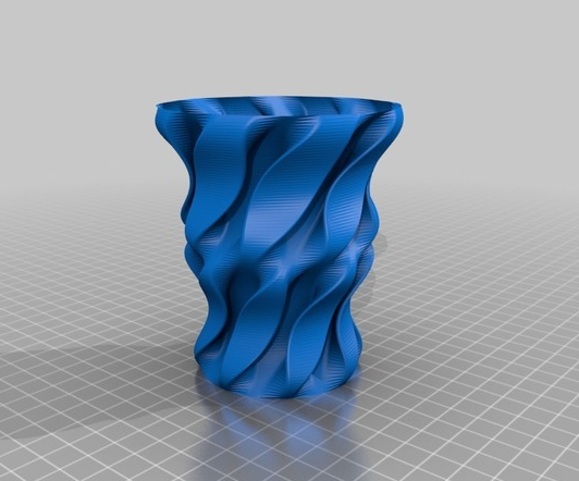 纹格花瓶3D打印模型